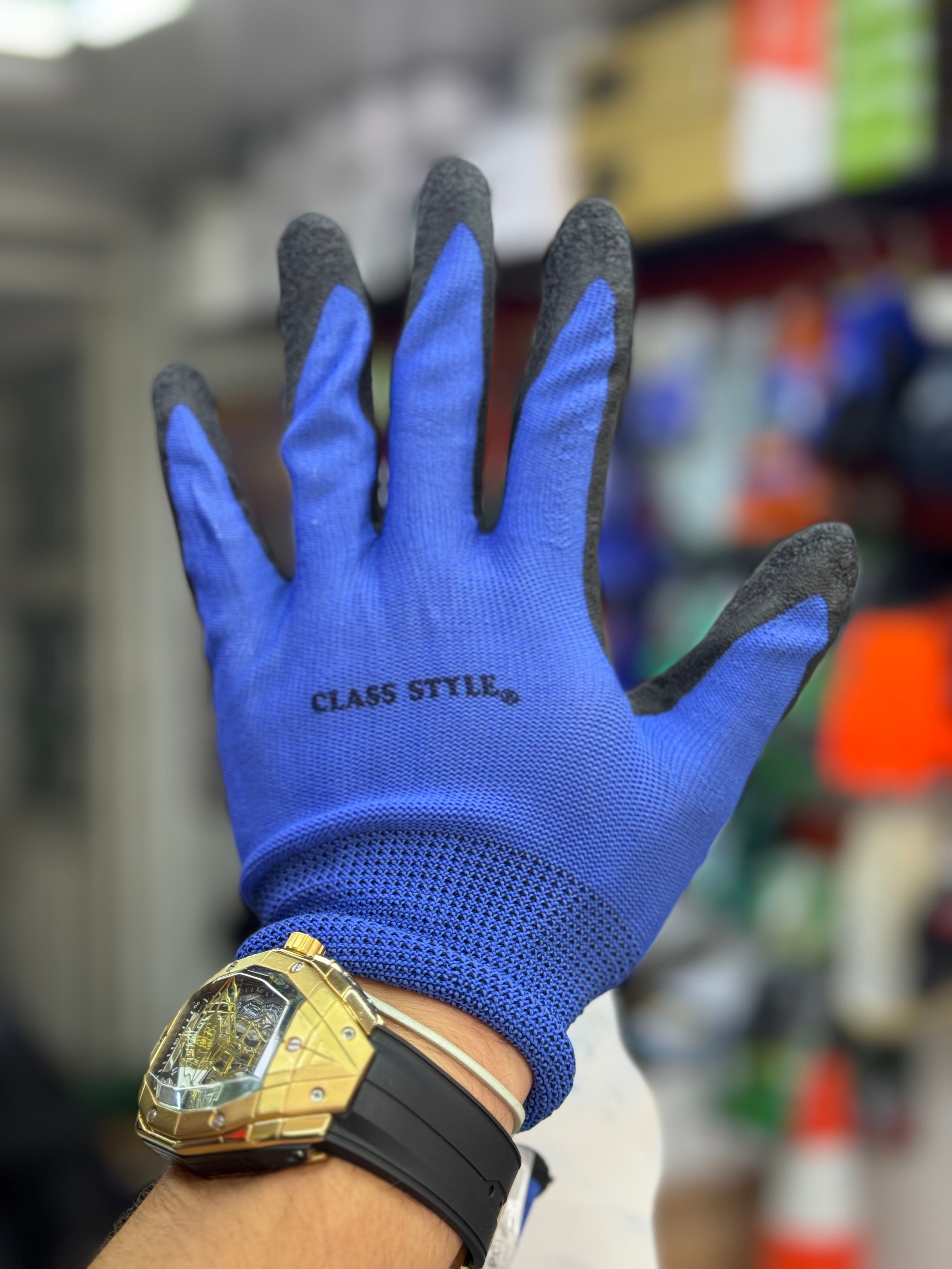 Guante corrugado palma en Nitrilo